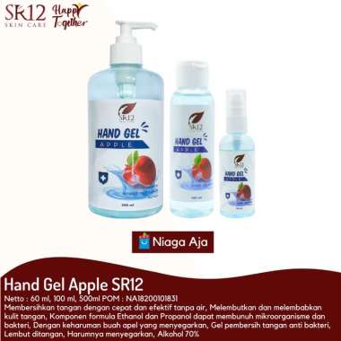 SR12 Hand Gel Apple SR12 / Hand Sanitizer / Pembersih Tangan / Hand Sanitizer Gel / Hand Sanitizer B