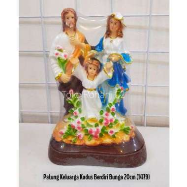 Patung Keluarga Kudus Bunga 20cm (1479) - Patung Rohani