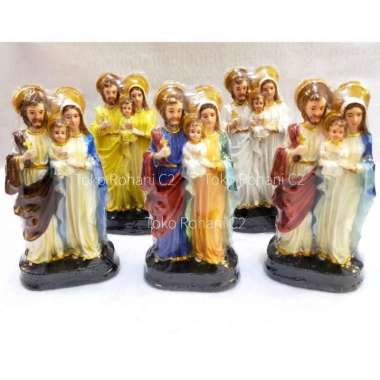 Patung Keluarga Kudus Sinar 15cm (4673) - Patung Rohani