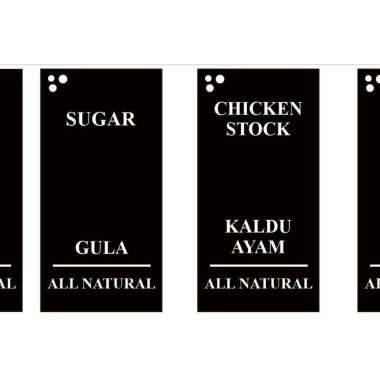 STIKER BUMBU VINYL WATERPROOF STIKER CUTTING