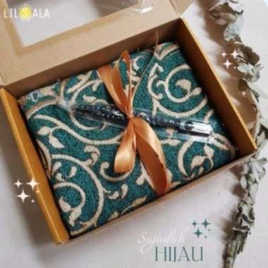 [BS9] SAJADAH TURKI S9 FREE TASBIH KAYU PACKING BOX KADO NIKAH TAHLIL TAHLILAN AQIQAH UMROH HAJI KAD