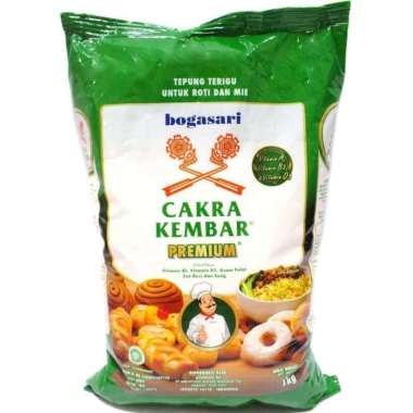 Tepung Terigu Protein Tinggi Cakra Kembar 1 kg flour Original Bogasari