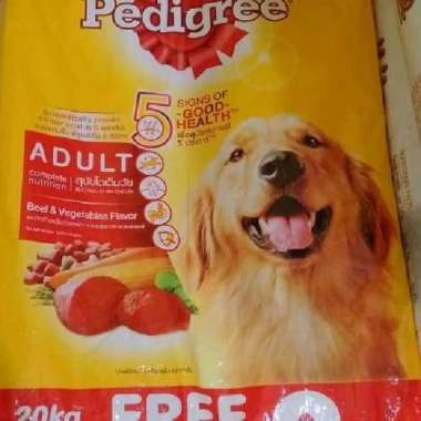 pedigree beef dog food adult 20kg