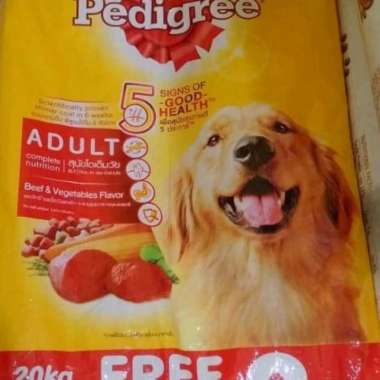 pedigree beef dog food 20kg khusus ekspedisi