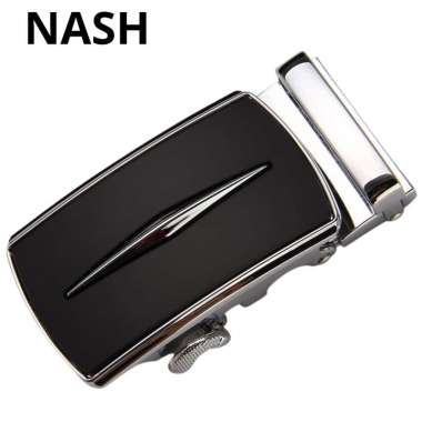 AUTO BUCKLE kepala gesper IKAT PINGGANG REL ikat pinggang otomatis SILVER NASH