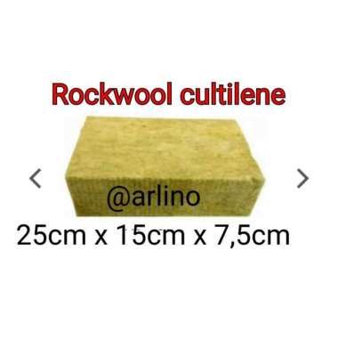 Rockwool media tanam hidroponik rockwool cultilene 1/4 slab