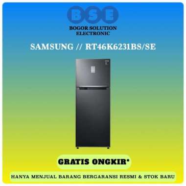 Samsung RT46K6231BS Kulkas 2 Pintu Twin Cooling Plusâ„¢ 453L RT46K6231