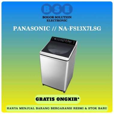 TOP LOADING PANASONIC 13.5 KG PROMO MESIN CUCI 13.5KG NA-FS13X7LSG