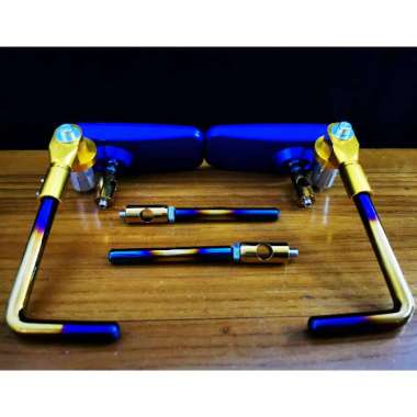 Spion Jalu Lipat Bar End Nmax Aerox Xmax Vario Pcx Vespa dll universal Biru