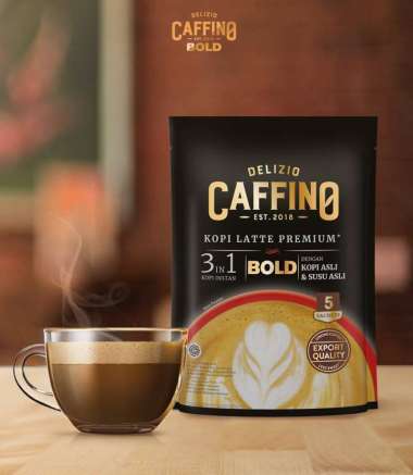 Caffino Delizio Bold Premium Coffee Latte Kopi Instan [10 Sachet]