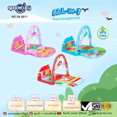 Spacebaby SB-8011 Baby Piano Playgym SB8011 SB 8011 Alas Matras Mainan Bayi