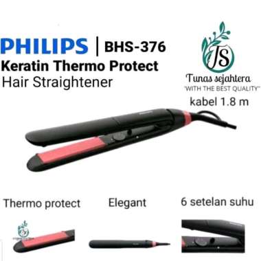 Catokan PHILIPS BHS 376 Keratin Ceramic Hair Straightener catok PHILIPS BHS376
