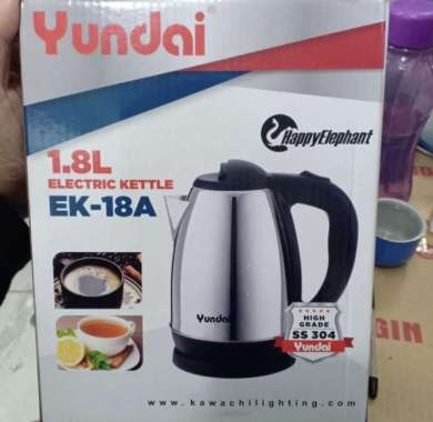 YUNDAI ELECTRIC KETTLE TEKO PEMANAS LISTRIK OTOMATIS STAINLESS 1.8 L