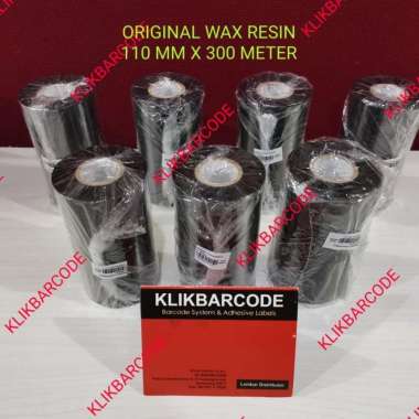 Ribbon Printer Barcode - Barcode Ribbon Wax Resin 110 X 300