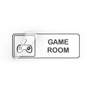 Game Room Sticker - Stiker Area Bermain - Game Room - Stiker Dinding Hitam