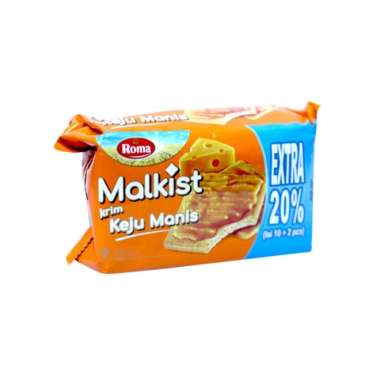 Promo Harga Roma Malkist Keju Manis 115 gr - Blibli