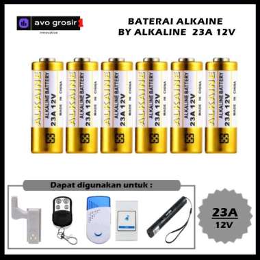 Baterai Alkaline 23A 12V Batu Battery Mini A23 Untuk Bell Remote Mobil