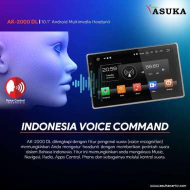 Head Unit Android 10.1 Inch Asuka AK-2000DL