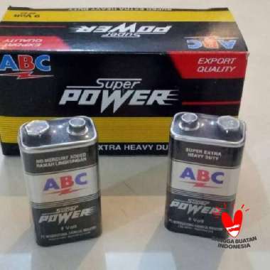 ABC Battery 9V SUPER POWER Baterai Kotak HEAVY DUTY Mic