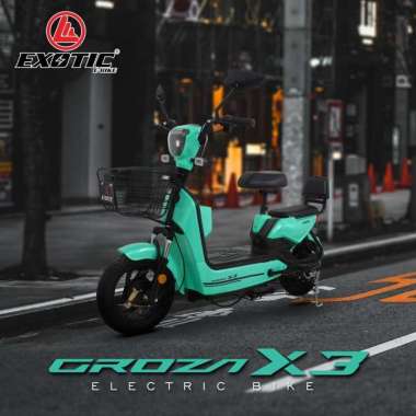 Sepeda Listrik E-Bike Exotic Groza X3 Motor Power 500 Watt Pink