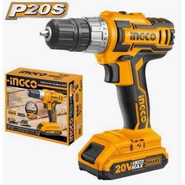 Mesin Bor Baterai Cordless 20 Volt INGCO Tipe CDLI20021