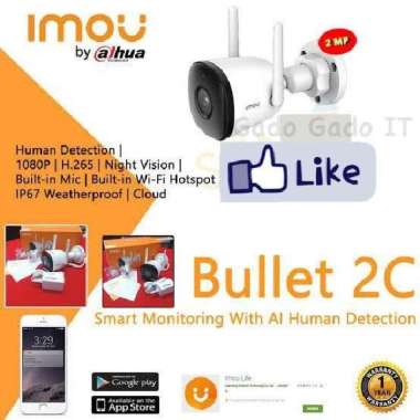CCTV WIFI IP CAMERA OUTDOOR DAHUA IMOU BULLET 2C HD 1080P WATERPROOF