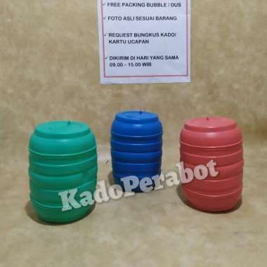 celengan kecil - celengan anak - celengan plastik gentong