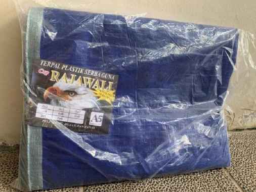 Terpal Plastik A5 Ukuran 6x12 (Terpal Truk, Tenda Warung, Alas Cor) Biru Silver