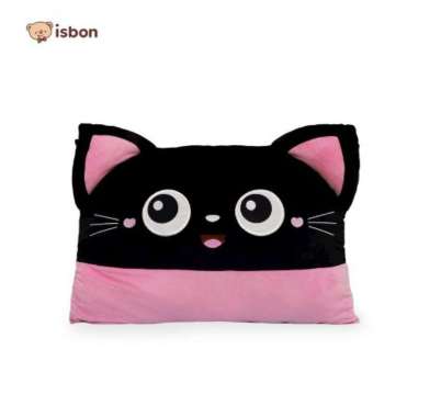 Istana Boneka Boneka Guling Jumbo Combi Kucing Cat Mono Hitam Lucu Menggemaskan Bahan Premium Bantal