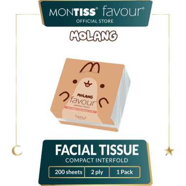 Favour Molang Compact Interfold Tissue 200 Sheets