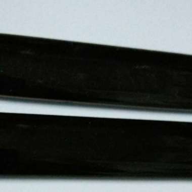 keramik 10 cm pilih hitam dan putih List 10cm siku kuku macan Bon bon - hitam polos hitam polos