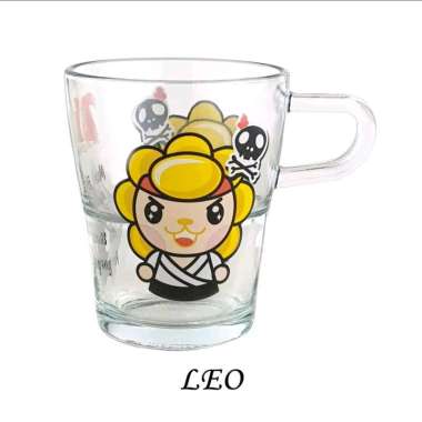 (Briliant) Leo Zodiac Collection Stackable Glass Mug Cangkir Zodiak Gelas