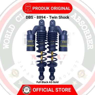 Shock Tabung DBS 8894 GP SERIES 320MM FULL BLACK AS GOLD