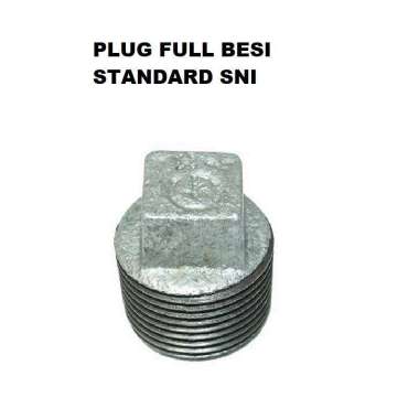 Dop Drat Luar Full Besi 1 1/4 inch Penutup Ujung Sambungan Saluran Air
