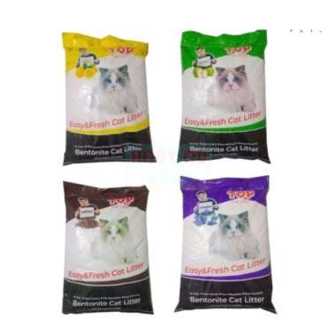 PASIR KUCING TOP 5 LITER / CAT LITTER PASIR GUMPAL KUCING