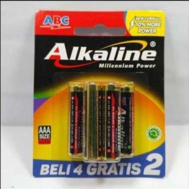 Baterai Alkalin AAA isi 4