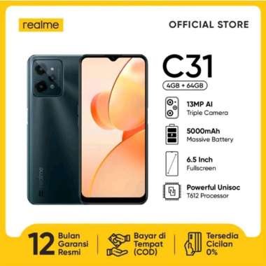 Realme C31 ram 4/64 Silver