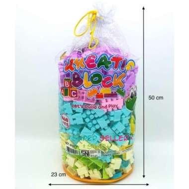 MAINAN EDUKASI KREATIF BLOCK CREATIVE BLOCKS ISI 480 PCS PUZZLE JUMBO