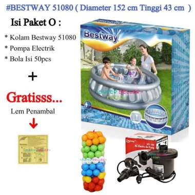 MEDAN bs GOJEK Kolam Renang Anak Bestway 51080 Spaceship D 152 cm Paket O