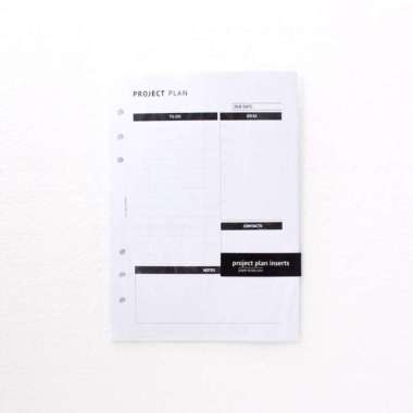 Paperie Lab - Kertas Isi Binder A5 6 Lubang Binder Inserts Project Plan