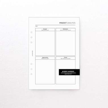 Paperie Lab - Kertas Isi Binder A5 6 Lubang Binder Inserts Project Analysis