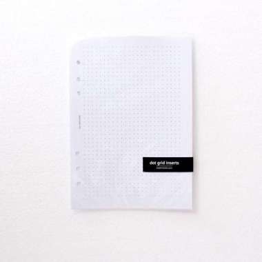 Paperie Lab - Kertas Isi Binder A5 6 Lubang Binder Inserts Dot Grid Inserts