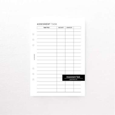 Paperie Lab - Kertas Isi Binder A5 6 Lubang Binder Inserts Asssesment Task