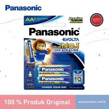 Panasonic Evolta Baterai Premium Alkaline AA 2pc Battery Alkaline A2