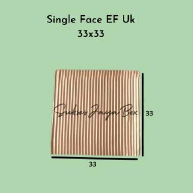 Single Face Kardus Dus Lembaran Karton Lembaran Polos - 33x33cm