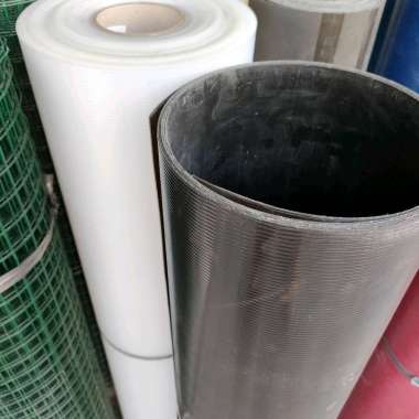 Fiber Pelapis Penutup Pagar Tebal 1.2 mm Motif Garis putih