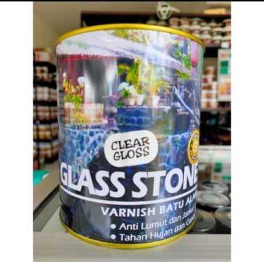 CAT BATU ALAM GLASS STONE BETA VARNISH BATU ALAM Clear Gloss GALON