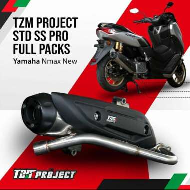 Knalpot TZM Project Standard Racing Yamaha All New Nmax Aerox Original