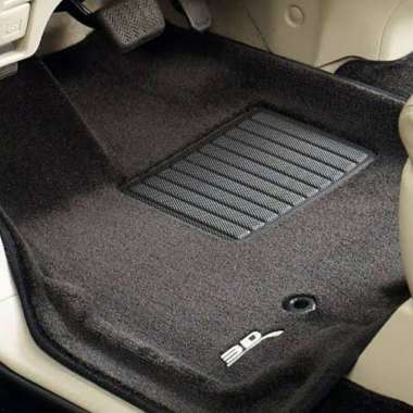Karpet Mobil 3D Kagumat Honda Jazz 2010-Ge8 Black bludru