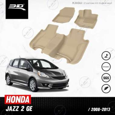 Karpet Mobil 3D Kagumat Honda Jazz 2010-Ge8 Beige